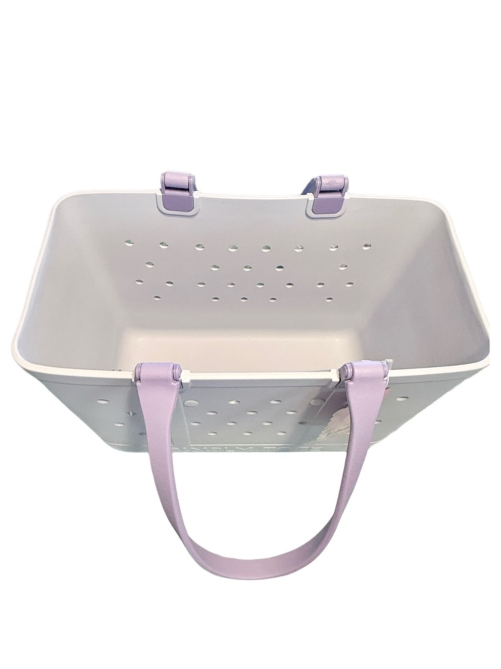 Simply Southern Lavender Waterproof Beach Tote Large Rubber Coastal Pool Bag - Picture 6 of 13